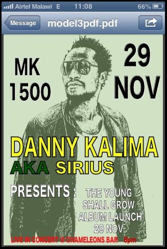 Danny Kalima Malawi Release Party